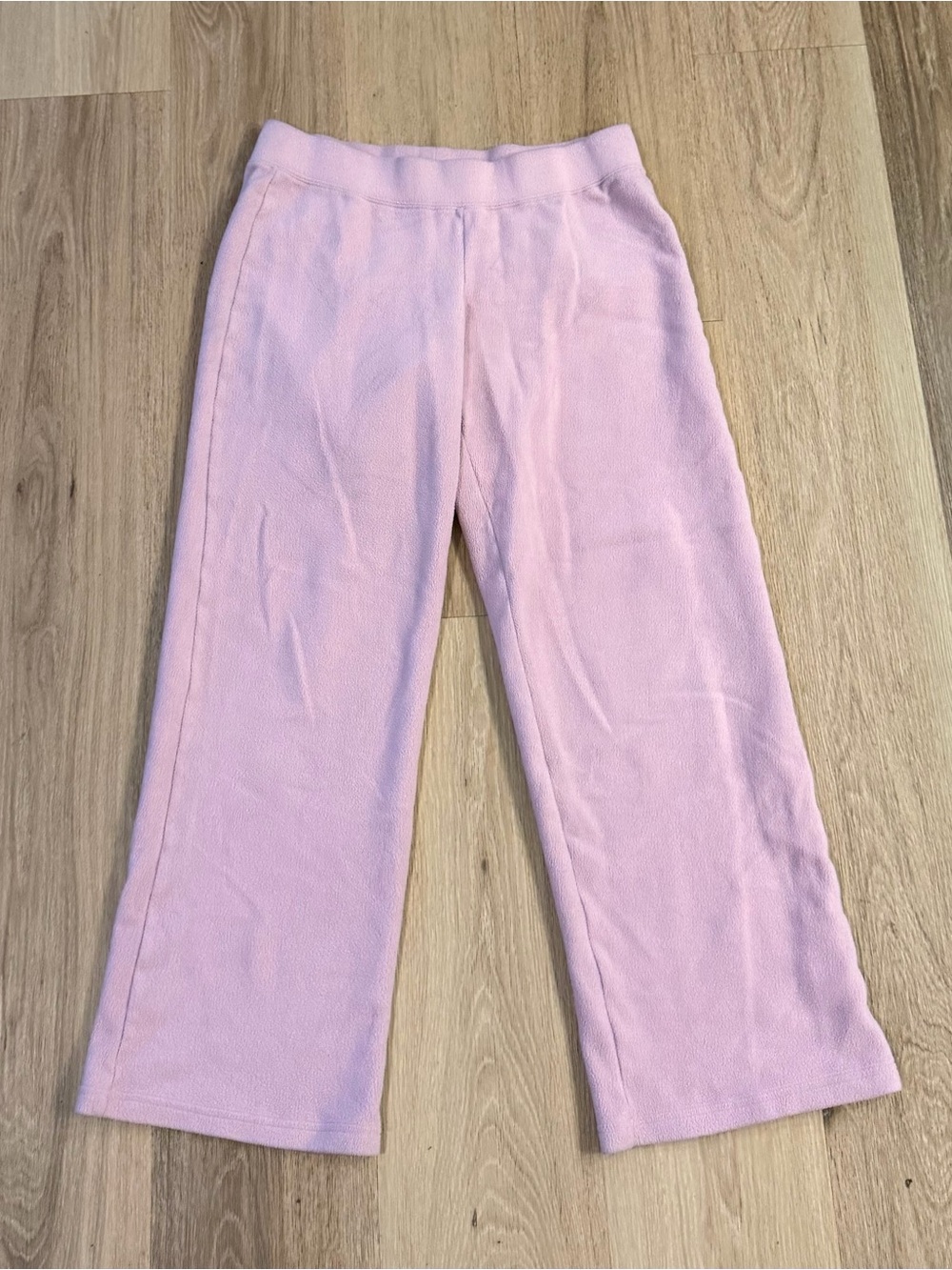 Pajamagram Women’s Light Pink Cowl-Neck Pajama Bottoms Comfort size Medium